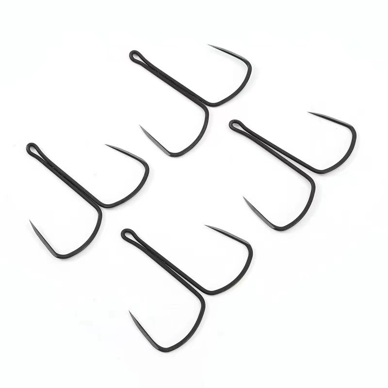 Blade butterfly hook, long handle, barbless knife tip, hand-ground butterfly double hook, two anchor hooks