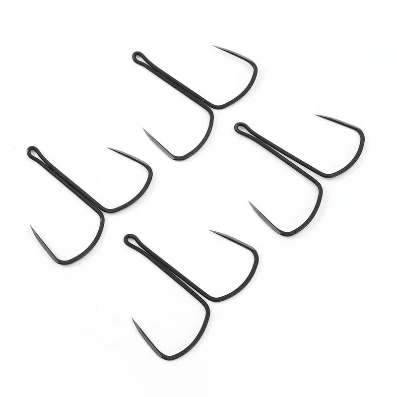 Blade butterfly hook, long handle, barbless knife tip, hand-ground butterfly double hook, two anchor hooks