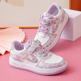 巴拉巴拉女童鞋秋季2024新款女孩爱莎公主板鞋学生儿童运安特踏步