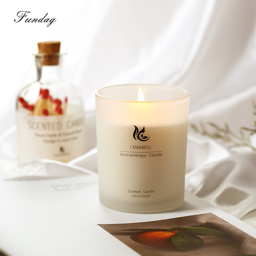 Smokeless scented candle wedding birthday souvenir diy handmade soy wax fresh scented candle wholesale