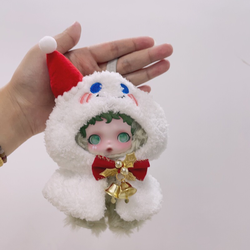 仅娃衣】泡泡玛特SKULLPANDA光织园搪胶公仔挂件SP娃衣精灵服套装|undefined