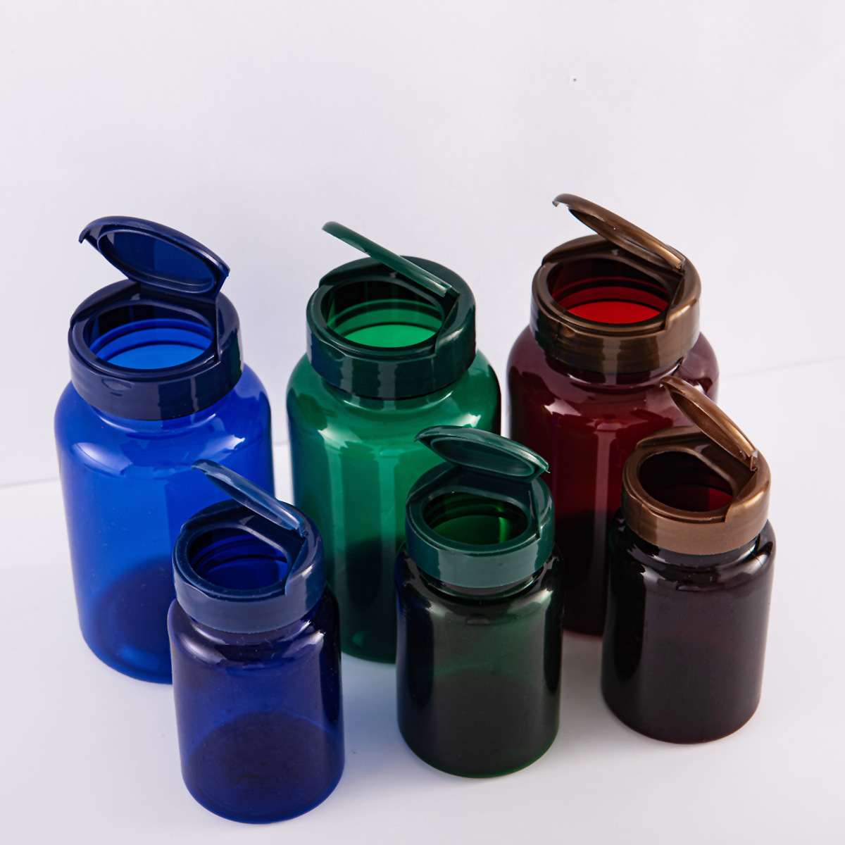 70ml botella de poliéster pet botella de plástico gran boca mariposa botella cápsula botella sólida botella de polvo botella de plástico lata