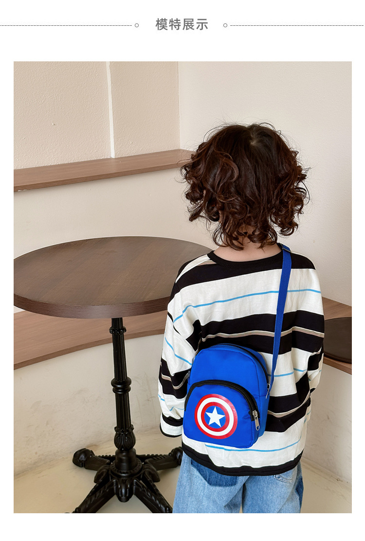 2023 Children's Casual crossbody Bag, New cartoon small crossbody bag for primary school students, portable mobile phone coin purse for boys' Outing Application Scenario