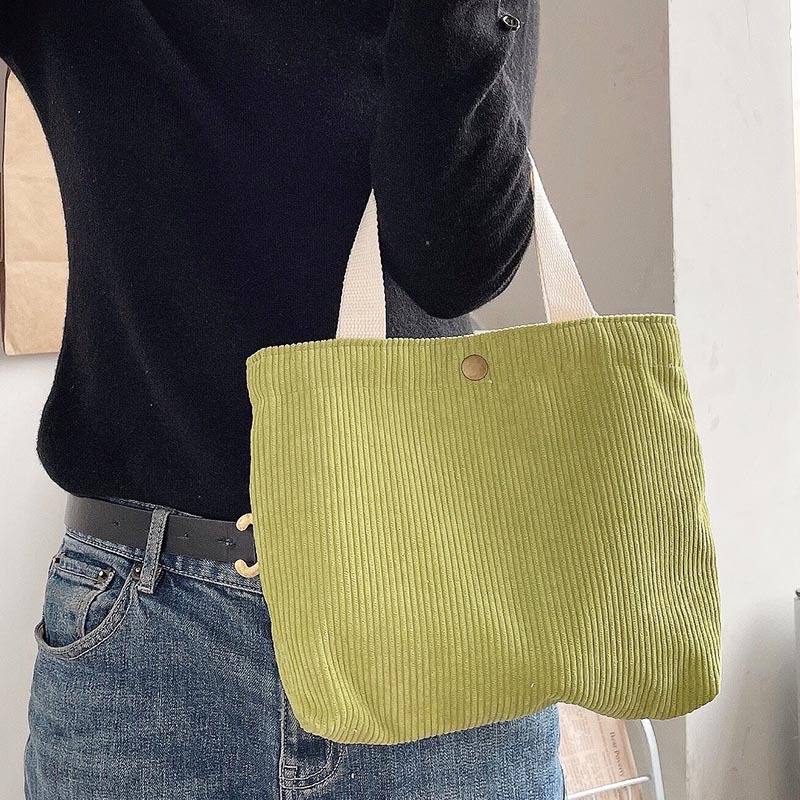 Women's Vintage Style Solid Color Polyester Shopping Bags display picture 5