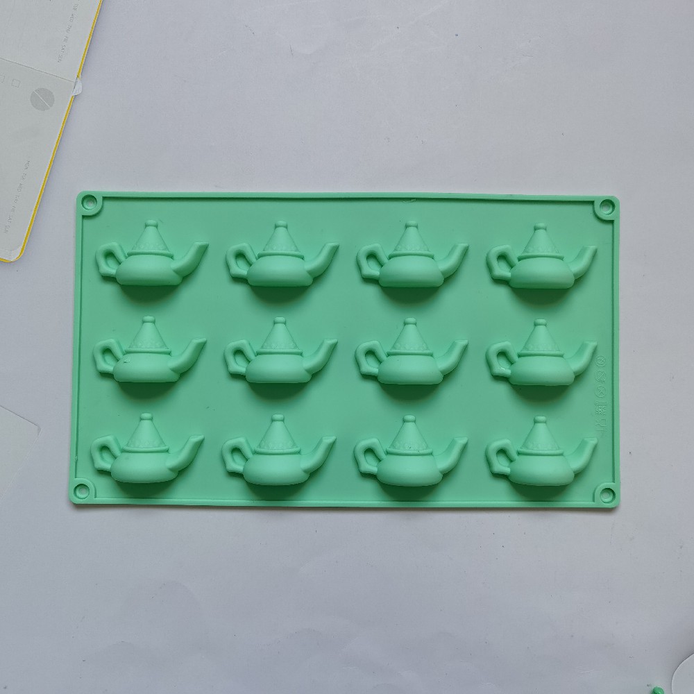 12 tetera 53 molde de silicona pastel helado pudín molde de postre jabón utensilios