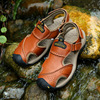 Summer sports sandals, breathable leather beach footwear for leisure, 2023, plus size, wholesale