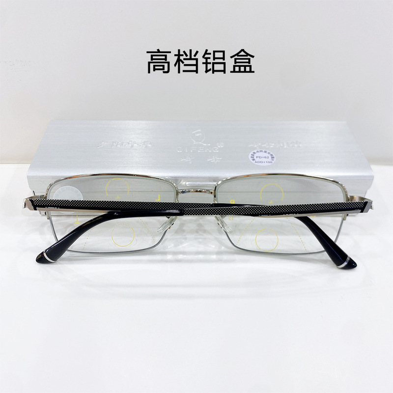 智能变焦老花镜崎峰看远看近防蓝光走路可戴老视镜批发温州眼镜男|undefined