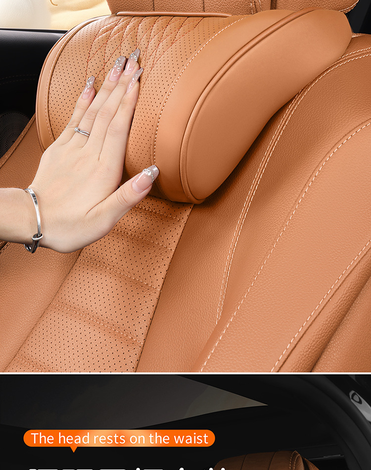 Zordanie Car Headrest High-End Breathable Memory Foam Neck Pillow Car Seat Lumbar Support Pillow Wholesale