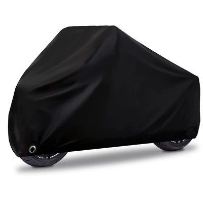 2026 New Model Cross-Border Supply Motorcycle Cover, Rainproof Cover, Thickened Sun Protection Car Cover, Electric Vehicle Rain Protection Cover (Car clothing) - m20090100cm-pure-black