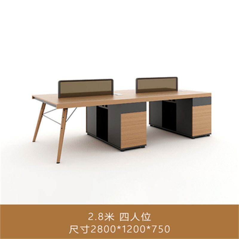スタッフデスク 4人用 シンプルモダン スタッフ家具 ダブル 2/4人用 オフィスデスクとチェア コンピューターワークステーション|undefined