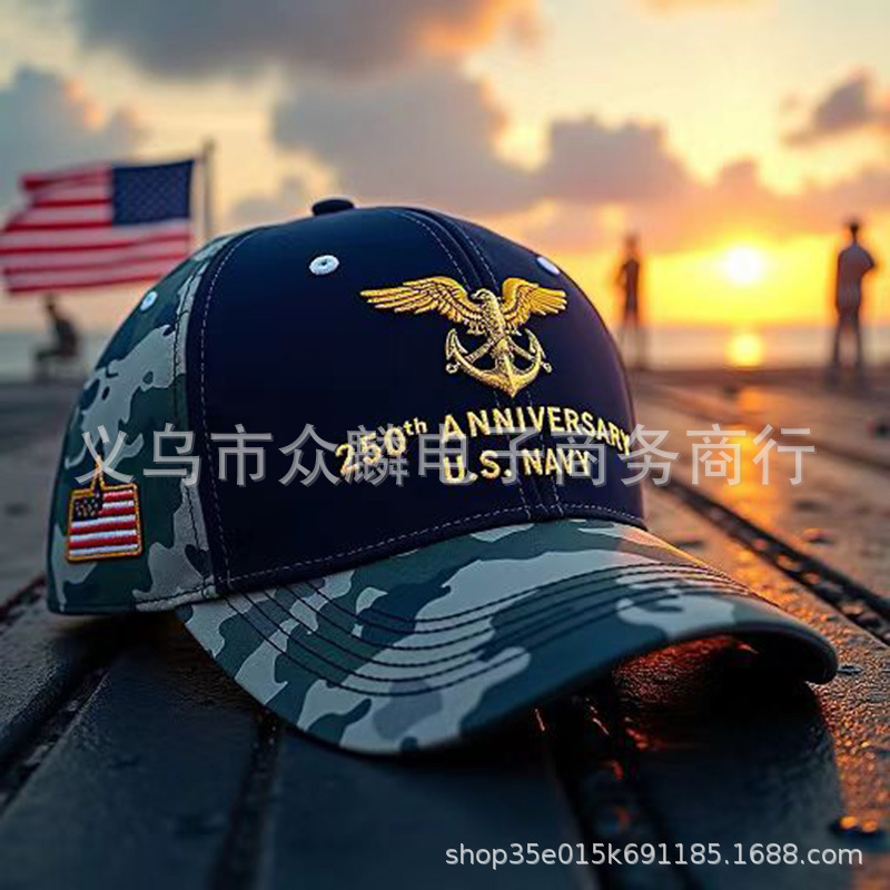 新款 250th Anniversary Cap  250周年刺绣纪念帽 户外绣花鸭舌帽|undefined