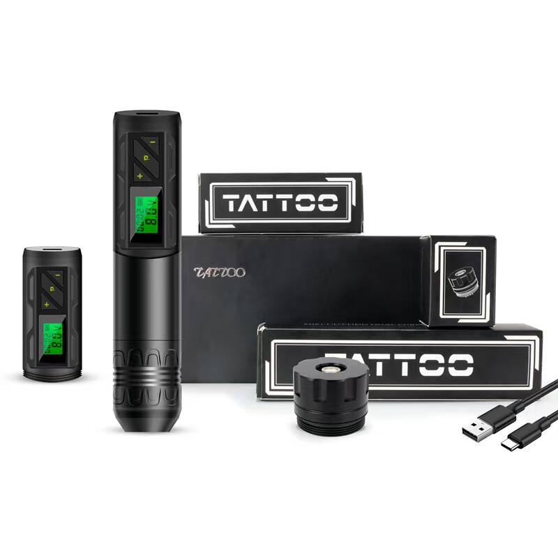 Tattoo Wireless Battery Pen RCA Motor Pen Tattoo Battery Pen LED Display Cross Border