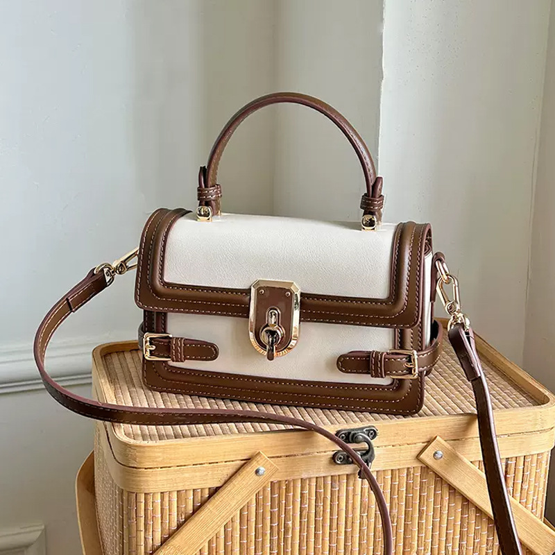 Färgglad handhållen låda för våren 2024. Mångsidig damväska med en axelrem, liten och fin, High Sense axelväska._voghion.com