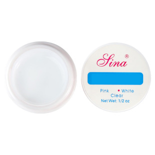Nail Art Transparent Extension Gel Model Gel Base Gel Wholesale White Pink Three-Color Phototherapy Gel Rhinestone Adhesive Long-Lasting