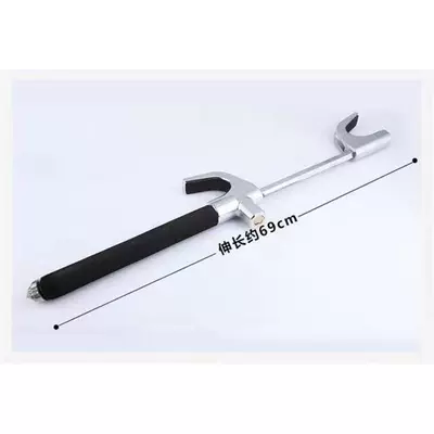 Car lock steering wheel lock gun type anti-theft car lock front lock faucet safety multifunctional car (Car lock) - black