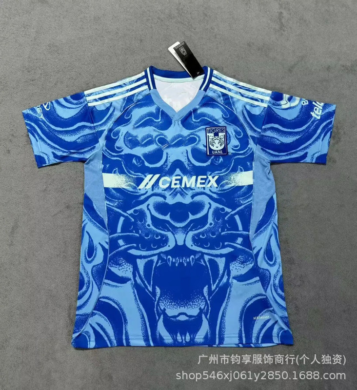 242526 ブルー クロス チャイナ アトラス タイガー アメリカ メキシコ モンテレー サッカー ジャージ|undefined