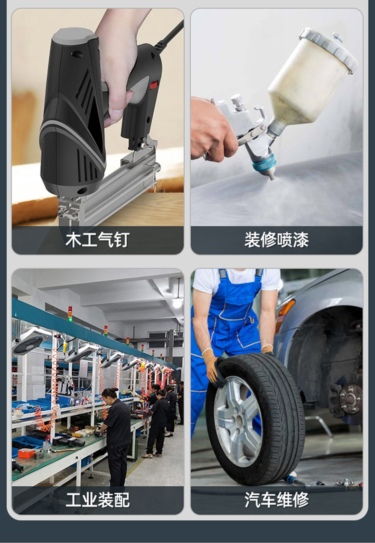 Yuchai air compressor bass oil-free air pump small 220V industrial grade portable high pressure air pump air compressor