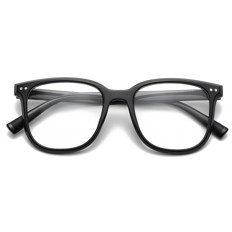 Nuevo Marco de uñas de color beige gafas de luz anti-azul artefacto de belleza liso marco grande que adelgaza versátiles hombres y mujeres gafas de luz anti-azul