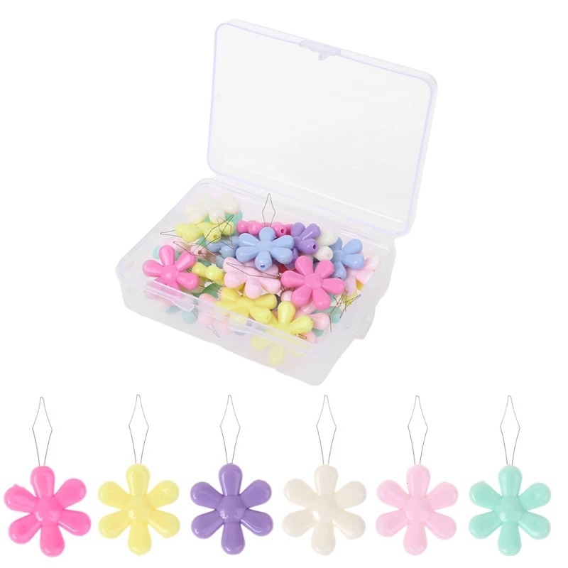 Enhebrador de aguja de flor de plástico pequeño enhebrador de aguja de punto de cruz enhebrador de aguja de hogar para ancianos