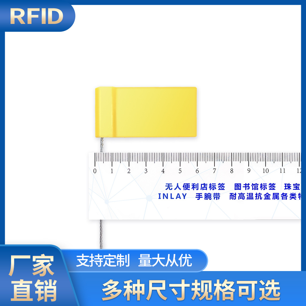 物流专用铅封RFID无源电子标签 ABS超高频/高频射频防拆无源标签