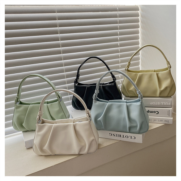 Trendy and Stylish Handbag with Pleated Cloud Design for Women, 2021 Summer New Model, Fashionable Shoulder and Underarm Bag