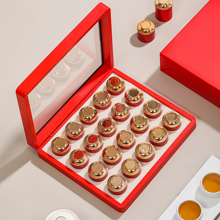 小罐茶空罐子茶叶包装盒12/20罐开窗亚克力礼盒厂家直销加印批发