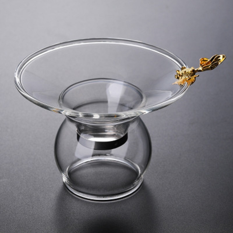 Fábrica creativa Baicai Filtro de vidrio de borosilicato red colador de Té fabricante de té Kung Fu juego de té Accesorios
