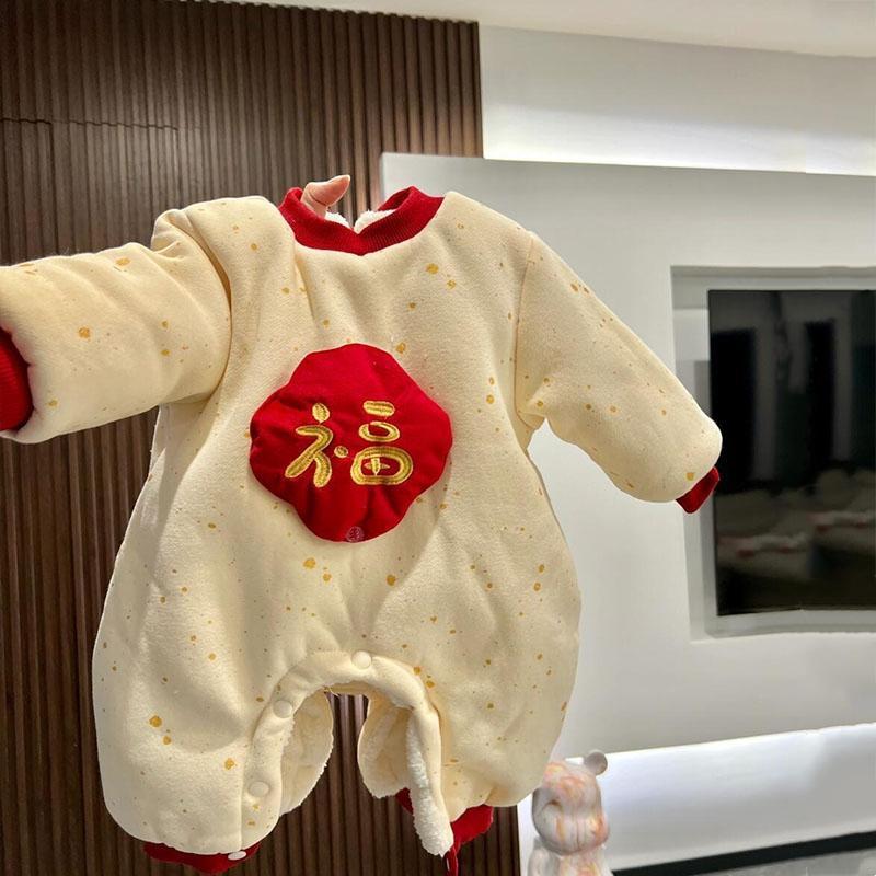 의 연례 의류 기모 두꺼운 겨울 등반 의류 새로운 면화 가을과 겨울 두꺼운    따뜻한 국가 스타일