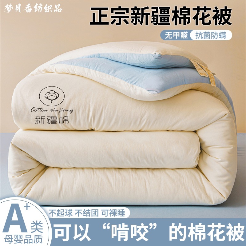 Class a New Xinjiang Cotton Quilt Core Student Single Dormitory Home Summer Cool Quilt Spring & Fall Quilt Winter Quilt~