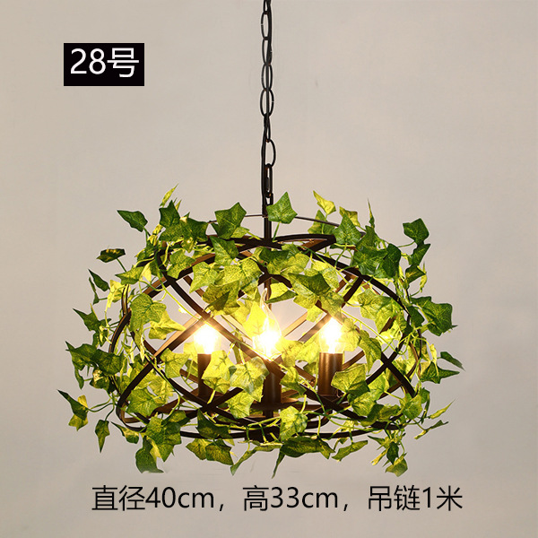 Lámpara Colgante Industrial para Plantas de Hierro Decorativa para Restaurante Bar y Cafetería