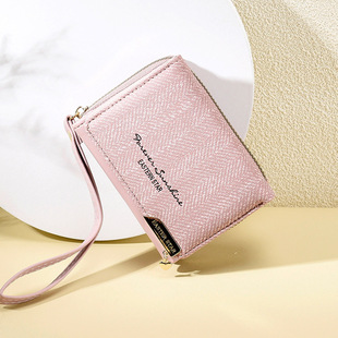 New Korean Style Women's Wallet Girl's Wallet Short Zipper Multi-card Solid Color Coin Purse Wallet Wholesale