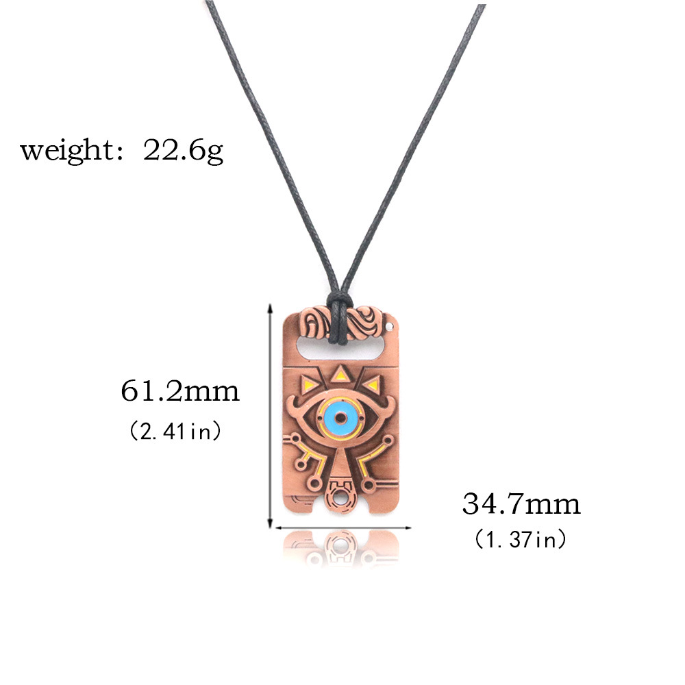 Retro Cool Style Devil's Eye Alloy Unisex Bag Pendant Keychain Necklace display picture 2