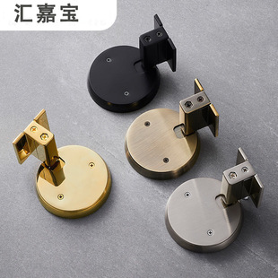 Invisible door floor suction punch-free mechanical bathroom anti-collision door stop bedroom mute push-type floor suction buckle touch