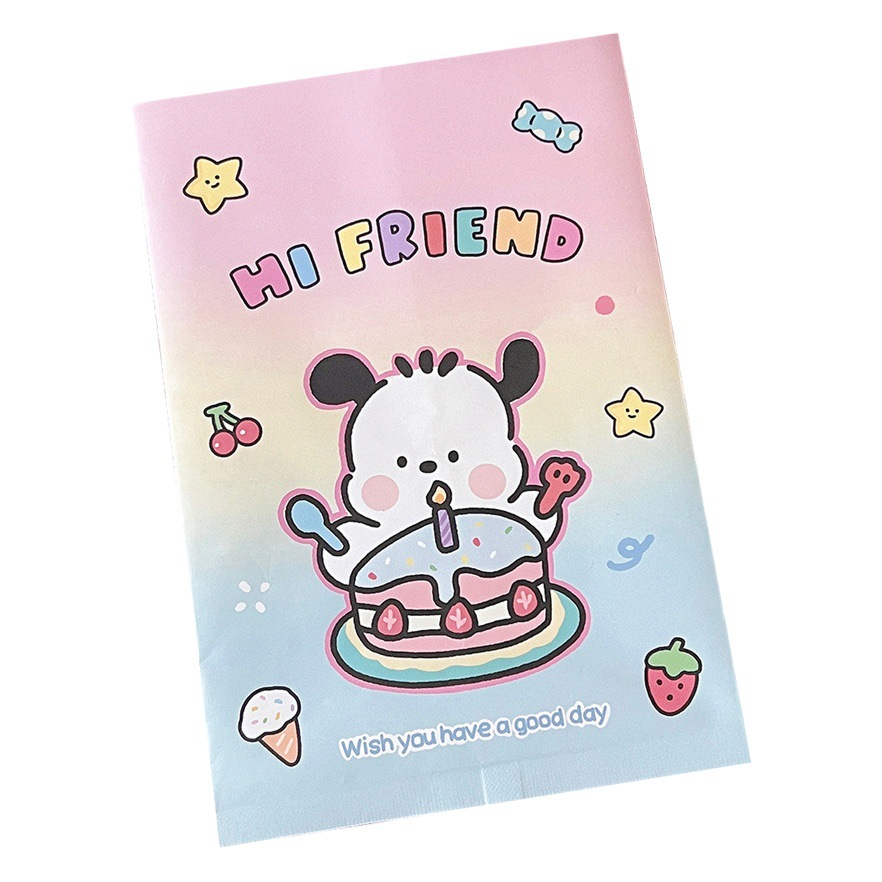Nueva serie de cachorro lindo regalo bolsa de papel para hornear bolsa de almacenamiento de objetos pequeños niña corazón merienda bolsa de embalaje autosellante