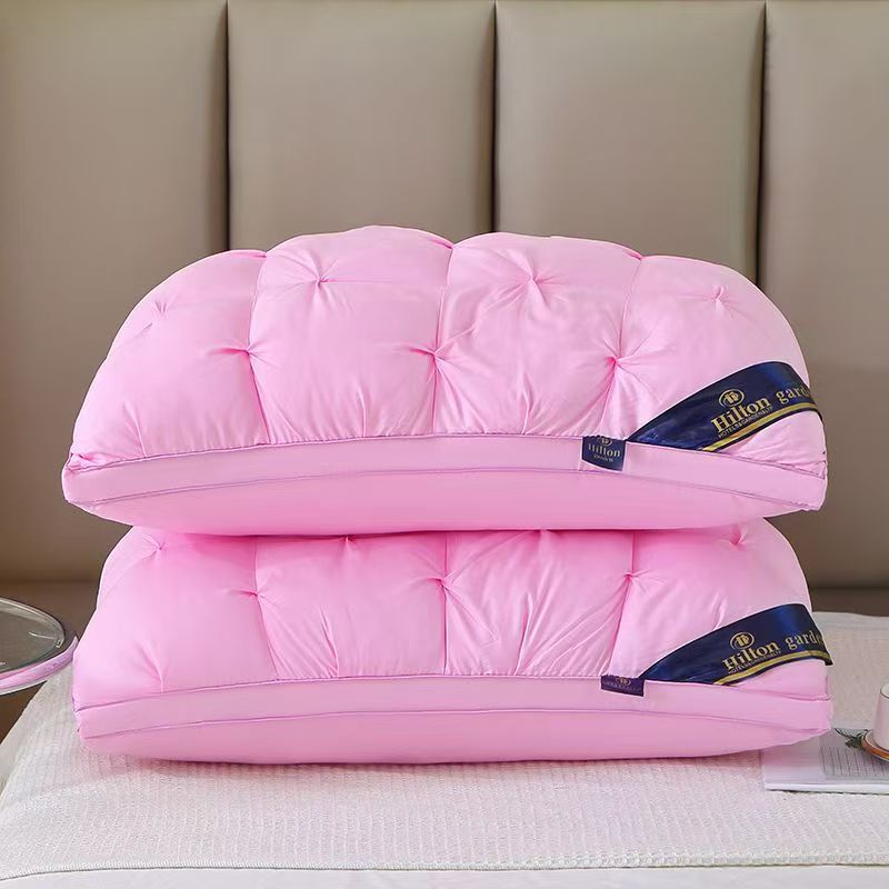 ツイストフラワー枕、高枕、崩れない、48*74cm、ホテル枕芯、首保護、睡眠補助枕芯、家庭用ペア、2個|undefined