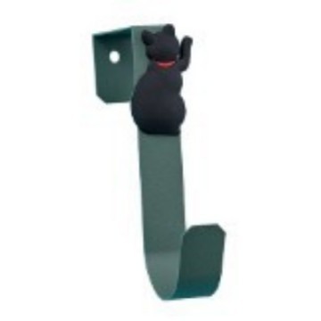 Gancho de puerta transfronterizo creativo lindo gato de dibujos animados Gancho de puerta metal animal Gancho sin clavos sin perforar