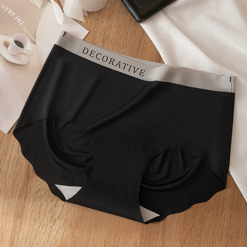 Seda de hielo sin costuras, nalgas de melocotón, seda de hielo sin costuras, moda deportiva, algodón puro, entrepierna antibacteriana, bragas de seda de hielo sin costuras, refrescante