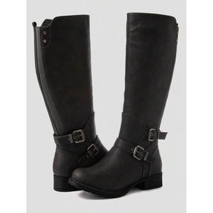 W 39291 European American Knee High Boots �W����ͲŮѥ
