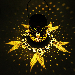 Cross Border Amazon Solar Lights Outdoor Waterproof Garden Lights Garden Villa Hummingbird Butterfly Lights Decorative Lights Hanging Lights