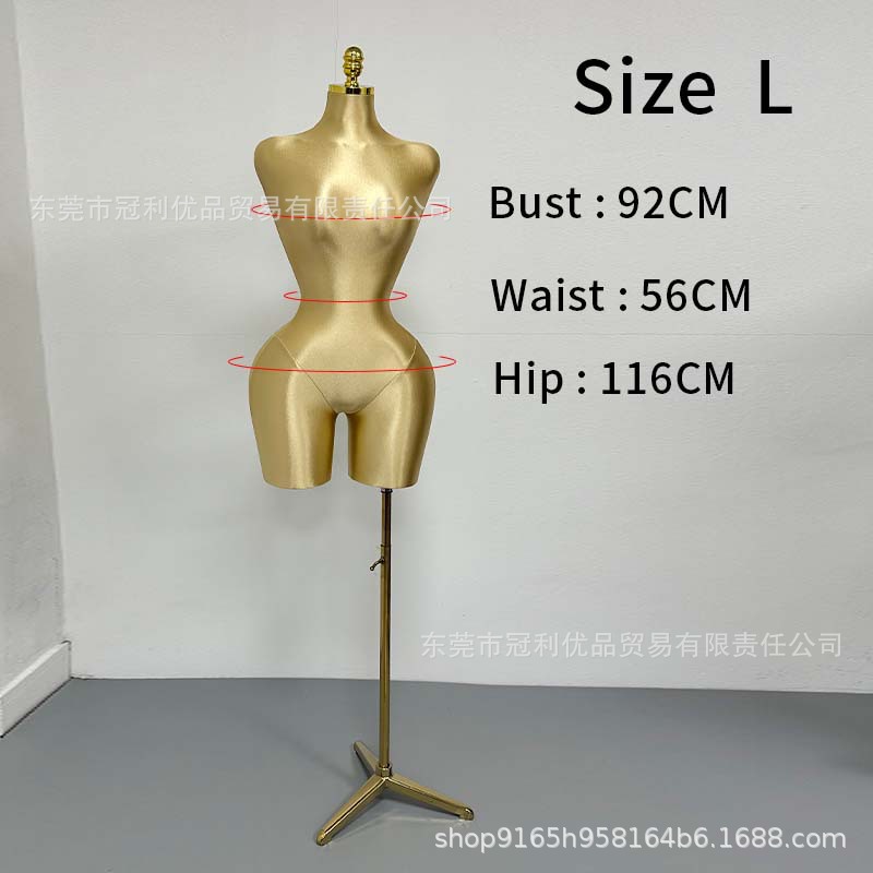 Código L modelo de bolsa de tela dorada