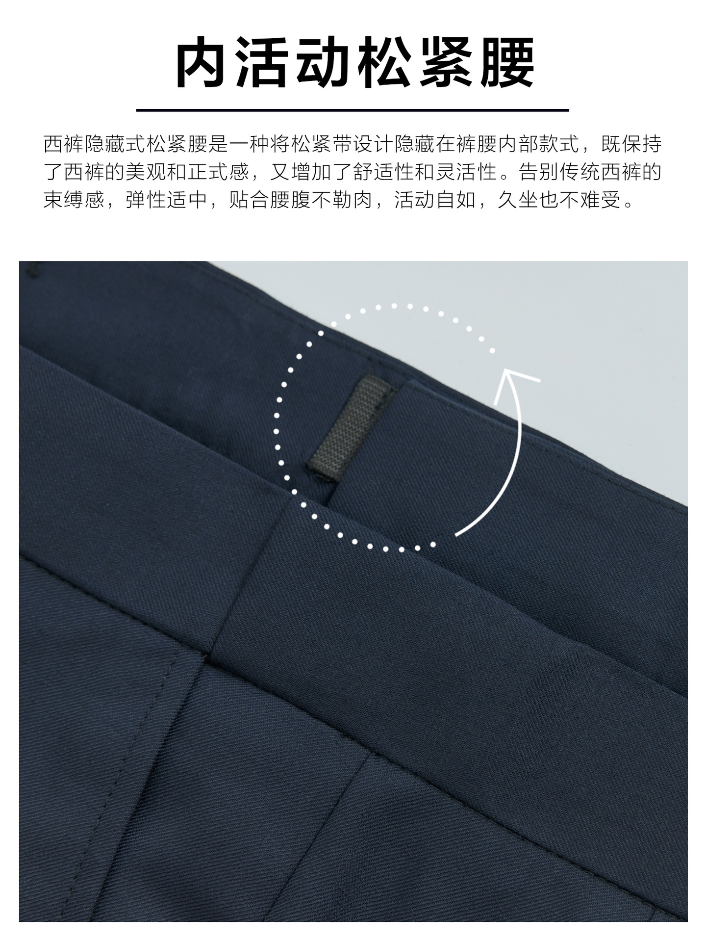 Pantalones de vestir de mujer azul tibetano pantalones de trabajo pantalones de vestir de cintura alta profesionales pantalones de vestir bancarios pantalones de trabajo image 2