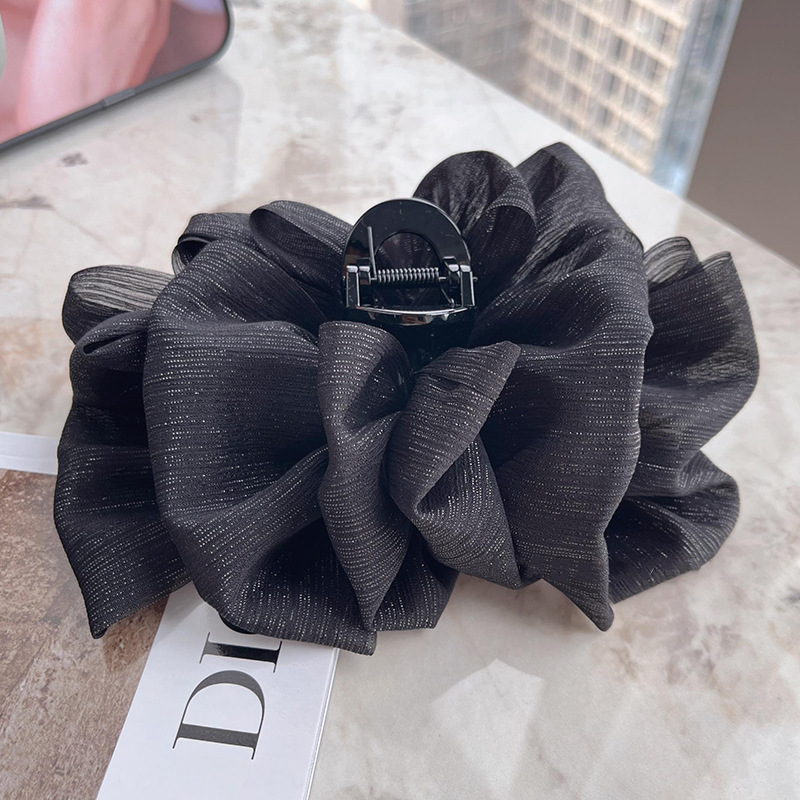 Otoño y invierno super fairy arco princesa cabeza agarrar clip de cabeza mujer detrás de la cabeza clip cuadrado muestra cara pequeña clip de pelo adornamiento de cabeza clip de pelo