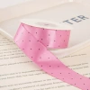 2.5cm rose red polka dot polyester belt (minimum size 10)