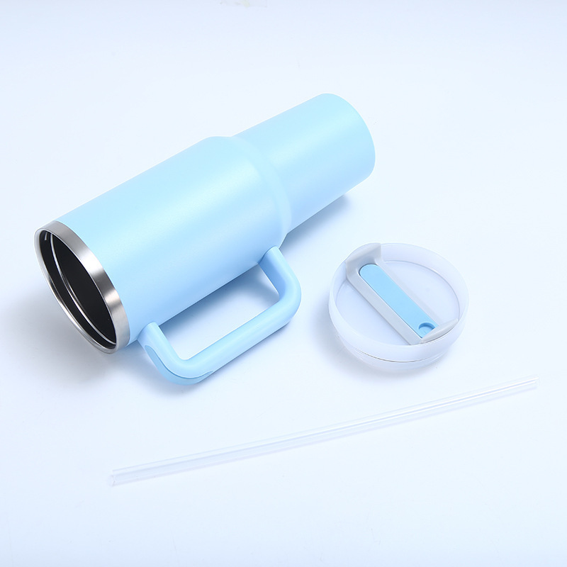 Nuevo transfronterizo 40oz mango de segunda generación Copa calentador de hielo Taza preservación del calor preservación en frío 304 taza de vacío de acero inoxidable con paja