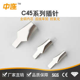 C45空开铜鼻子插针铜接线端子2.5-95平方 鸭嘴型插片紫铜线鼻子国