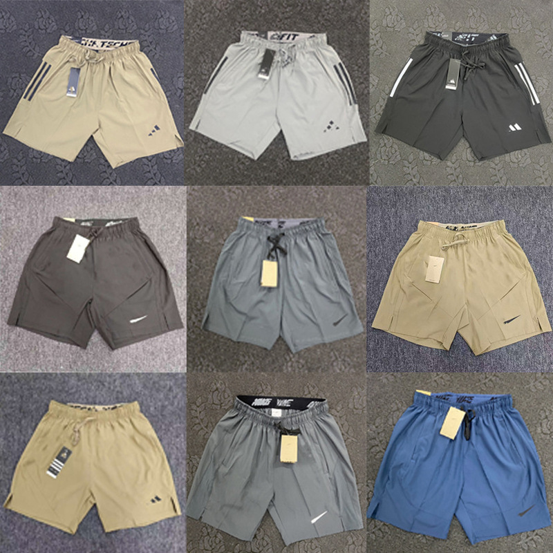 Breathable Ice Silk Summer Casual Loose Fitness Training Splicing Five-Point Pants Thin Nk-Ad New Sports Shorts