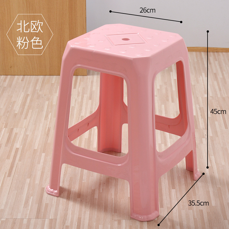 家庭用ハイキングスツール正方形と四角いスツール40cm45cm高熟練ゴム四角いスツールベンチ熟練したゴム大型プラスチッククリスタルポータブル|undefined
