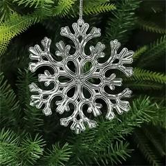 Acrylic High-Transparent Snowflake Sheet, Simulated Snowflake Decoration for Hotels, Home Furnishing, Wedding, Decoration, Shopping Mall, Interior Decoration, Hanging Ornaments