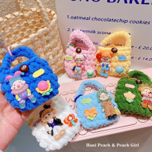 HD3393A04小丑马戏团毛线钩织零钱包潮酷耳机包airpods保护套包挂