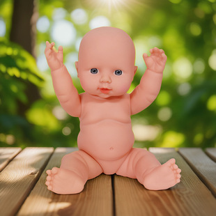 28cm Kindergarten Early Education Toy Doll Bare Body Vinyl Simulation Doll Baby Soft Plastic Doll Little Princess
